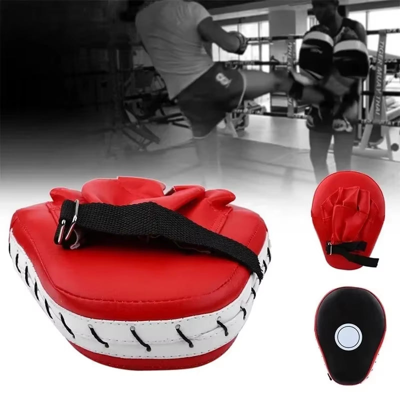 Boxing Curved Hand Target Pads - PU Leather Gloves for Gym Training, Kickboxing, Muay Thai, and Taekwondo (1 or 2 Pieces)