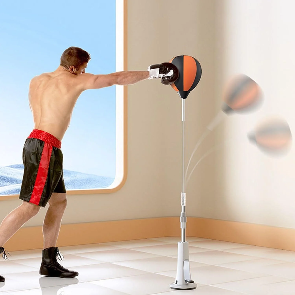Adjustable Punching Bag with Stand - Perfect for Boxing, Kickboxing, and Stress Relief Training