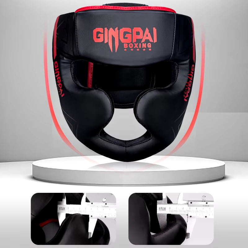 Professional Kickboxing Helmet and Headgear for Karate, Muay Thai, MMA, and Sanda Training - Suitable for Adults and Kids