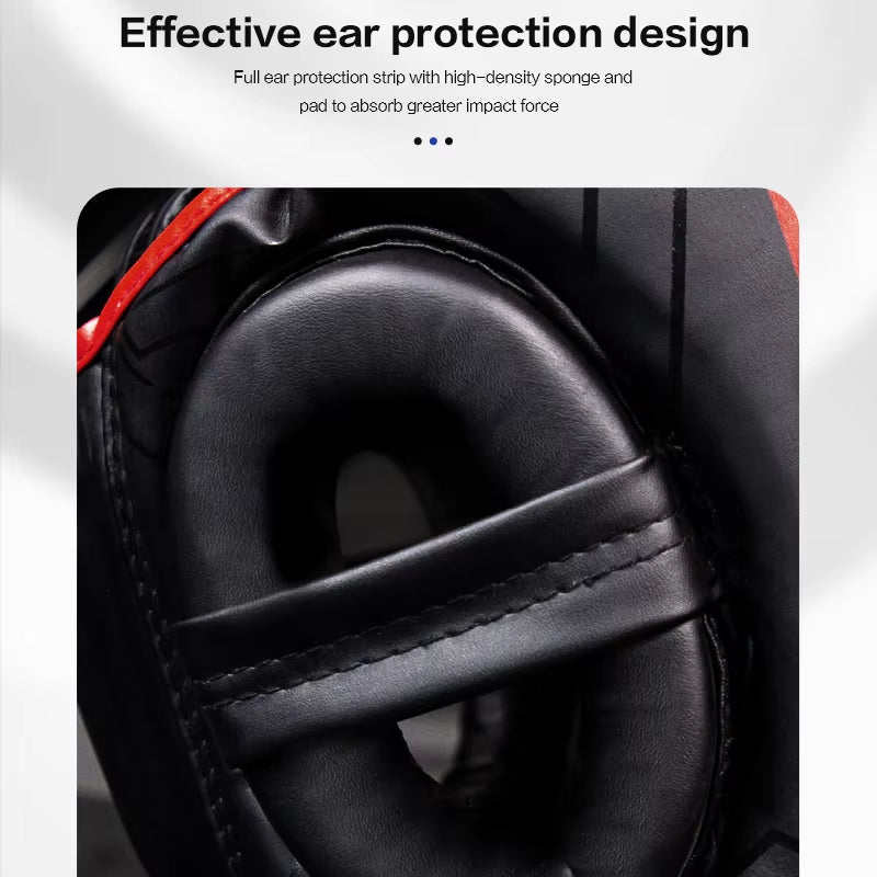 Professional Kickboxing Helmet and Headgear for Karate, Muay Thai, MMA, and Sanda Training - Suitable for Adults and Kids