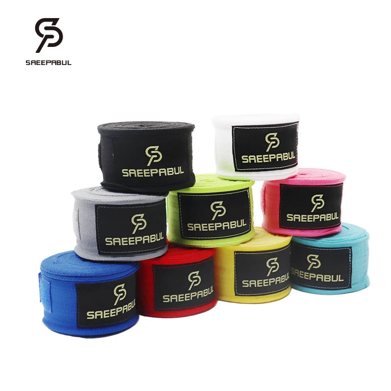 Elevate Your Training with 3M/5M Poly-Cotton Boxing Hand Wraps - Perfect for Kickboxing, Muay Thai, and MMA - Enjoy Free Shipping!