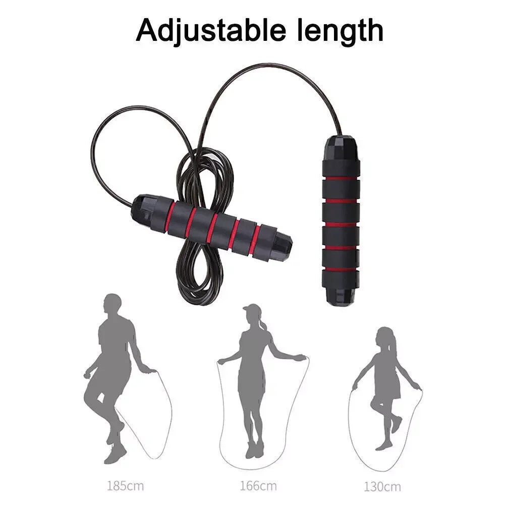 Premium 2.8/3M Steel Wire Jump Rope - Perfect for Crossfit, Boxing, Yoga, and Weight Loss Across All Fitness Levels