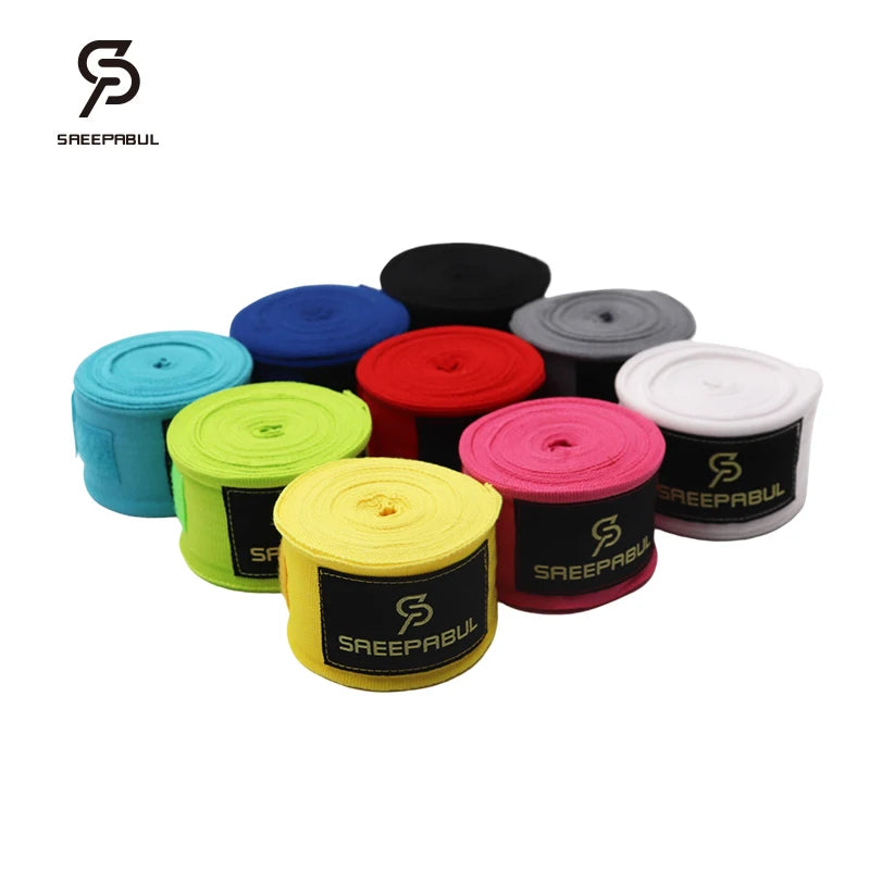 Elevate Your Training with 3M/5M Poly-Cotton Boxing Hand Wraps - Perfect for Kickboxing, Muay Thai, and MMA - Enjoy Free Shipping!