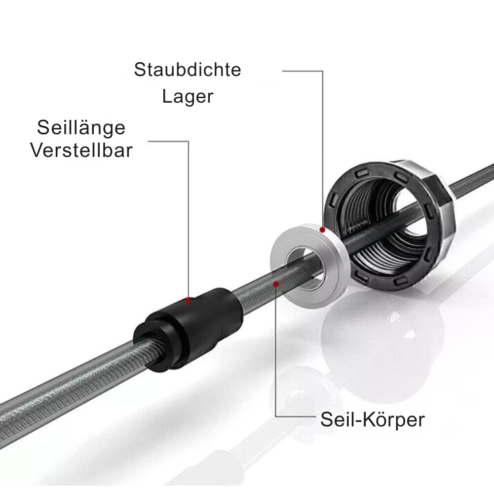 High-Speed Springseil aus Stahl – Verstellbares Speed Rope für CrossFit, Boxen, MMA & HIIT – Fitness Seil für Fettverbrennung & Ausdauertraining