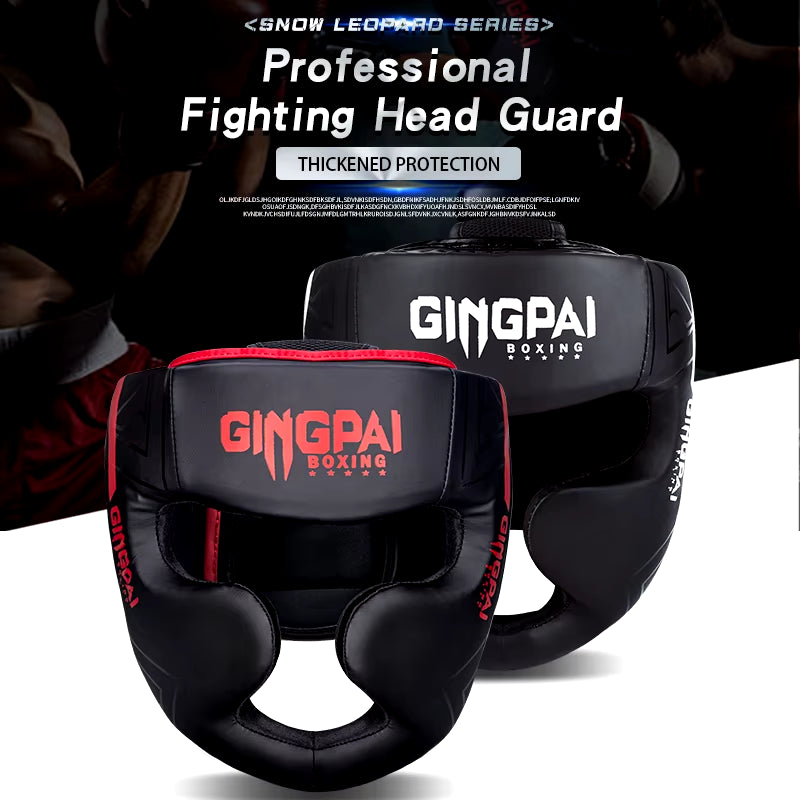 Professional Kickboxing Helmet and Headgear for Karate, Muay Thai, MMA, and Sanda Training - Suitable for Adults and Kids