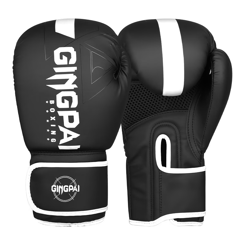 Vielseitige Boxhandschuhe in 6oz bis 14oz für Boxen, Kickboxen und MMA – Ideal für Training und Fitness in Schwarz und Weiß
